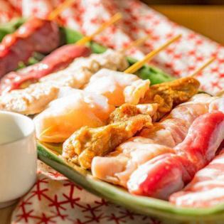 You can order any yakitori from just one skewer.