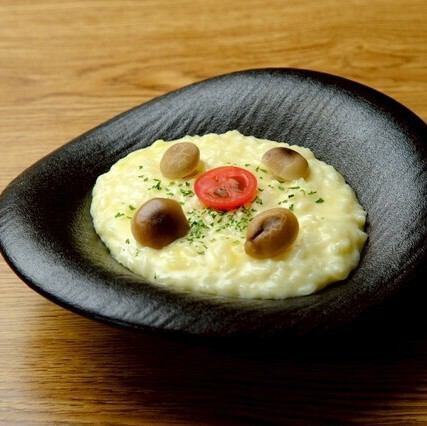 きのこのチーズリゾット