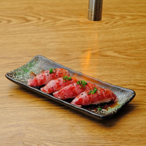 A5和牛の炙り寿司2貫