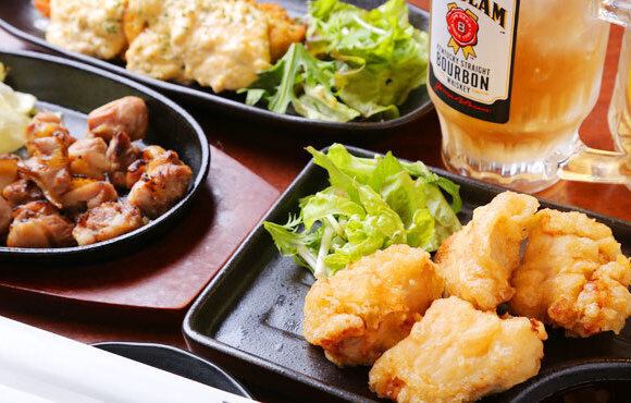 【90分飲み放題】ジョニーのからあげ、チキン南蛮など料理8品◎3800円コース(税込)