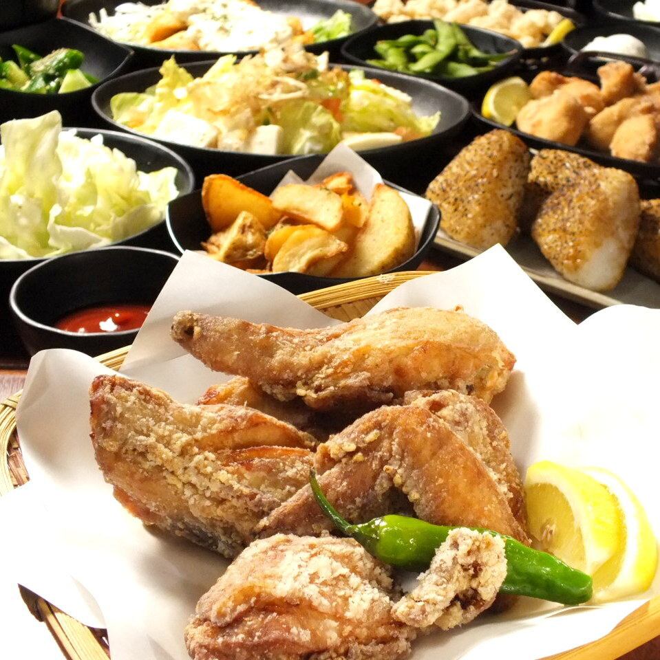 チキン南蛮や唐揚げが食べ放題の当店人気の食べ飲み放題コース！