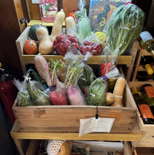 使用的是当天早上采摘的蔬菜!