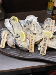 Assortment of 5 types of raw oysters for 1 person [2,280 yen]