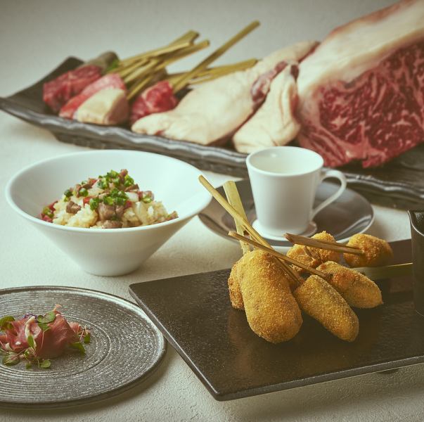 【大阪万博応援グルメ】ぱちぱち～鉄板ですからヘルシー串カツ～