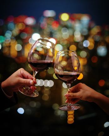 【アニバーサリーランチプラン】ワンドリンク＋デザートにメッセージ付チョコレートプレート