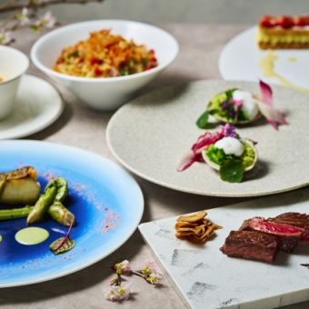 【ランチ】桜石～SAKURAISI～春の食材を堪能平日限定コース（3/2～5/8迄）※通常価格6,000円