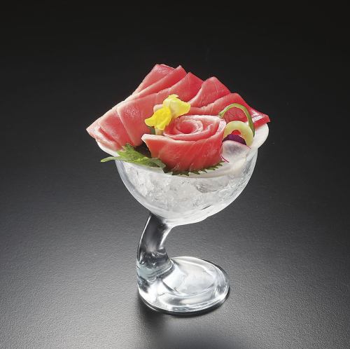天然生本鮪パフェ