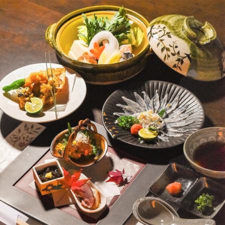 冬季限定とらふぐコース