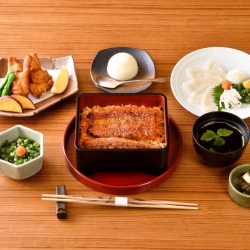 【鰻重・ふぐMIX】国産特上・玄鰻(げんまん)コース全7品【竹】7,300円【松】8,400円（税込）