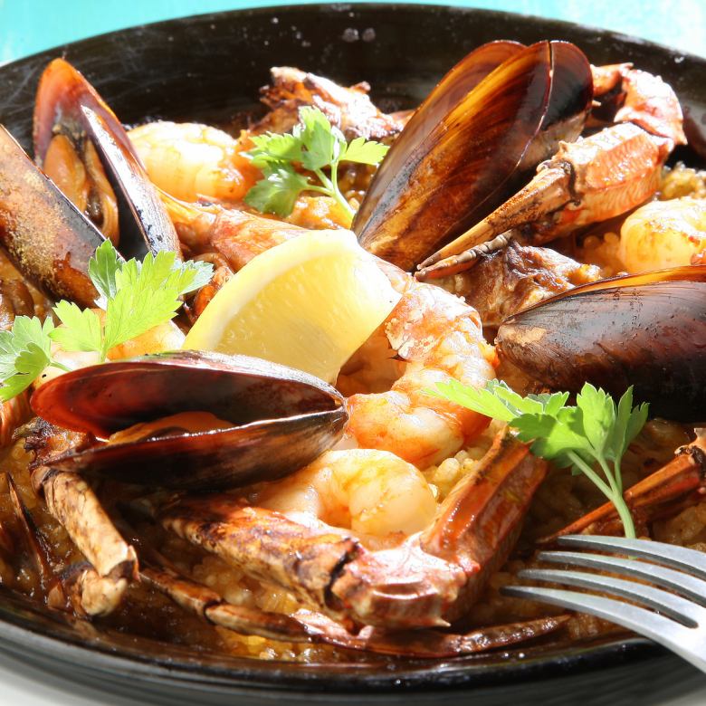 Seafood Paella (L: 3~4 servings)