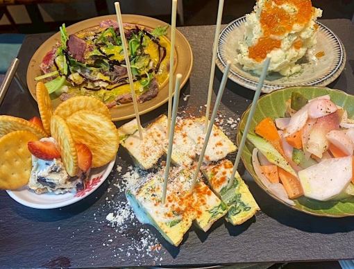 Welcome/farewell party premium plan: Enjoy 8 spring dishes for 6,000 yen (tax included) ⇒ Weekdays [Sunday - Thursday] * 5,500 yen (excluding days before holidays)