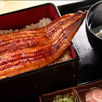 Grilled eel and plum