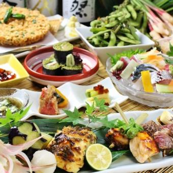 Shizumae fresh fish & sakura shrimp kakiage course 8 dishes + 120 minutes all-you-can-drink 5,000 yen included
