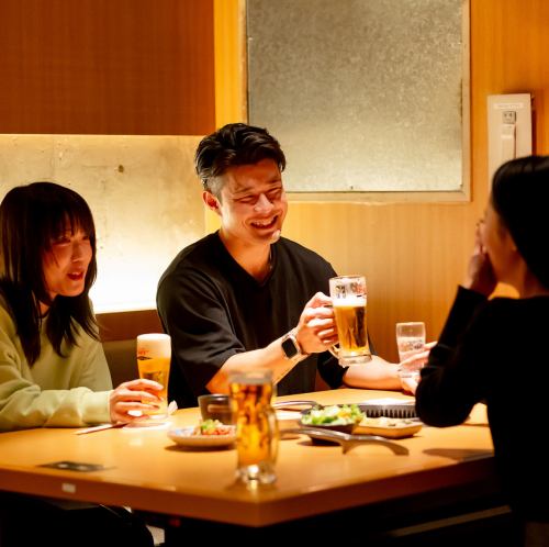 美味しい生ビールはもちろん、焼酎や日本酒を豊富に取り揃えております！
