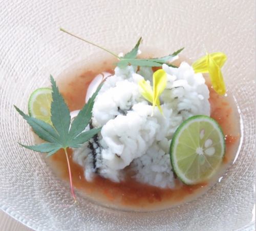 【鱧料理】鱧の湯引き