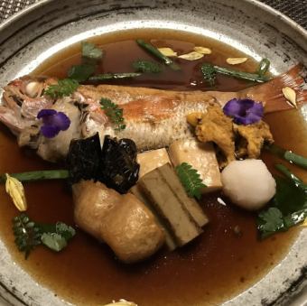 【季節の煮と蒸し】のどぐろ煮付け