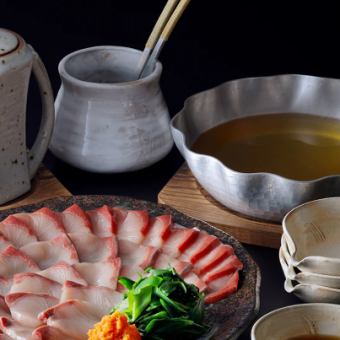 【120分飲み放題付】寒鰤のしゃぶしゃぶコース~7500円→7000円