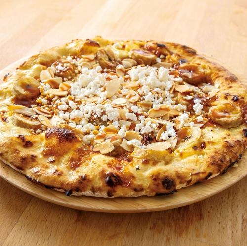 香蕉焦糖甜點披薩