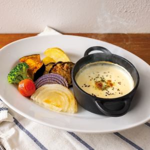 起司火鍋 烤蔬菜