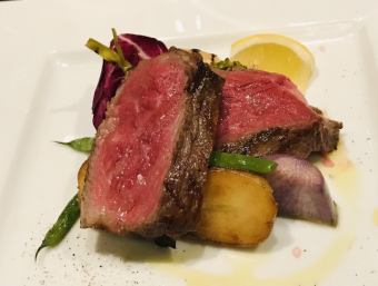 Domestic beef bistecca (beef steak with delicious lean meat)