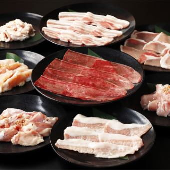 僅限週一至週四【豬肉和雞肉自助餐】120分鐘自助烤肉（LO 90分鐘）每人3,000日元