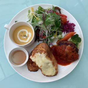 ハンバーグのフレンチ　トマトソース