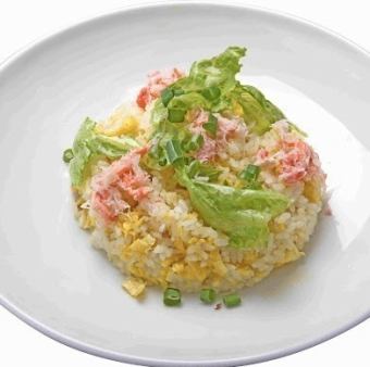 鮭レタスチャーハン