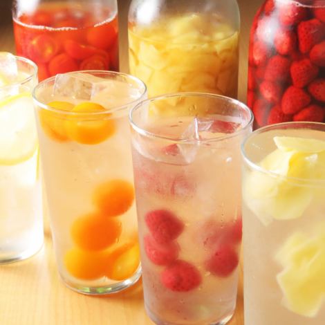 [Non-alcoholic drinks!] [For beauty and health ◎] Enzyme drink made from fruits.Whether it's non-alcoholic or sour / highball / white wine cocktail ♪ Plenty of beauty ingredients that make women happy!