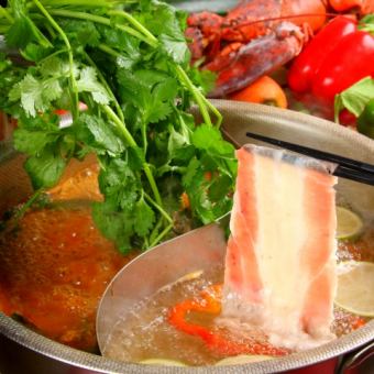 Sapporo First Landing! Asian Shabu Shabu 120 minutes All you can eat & All you can drink 2500 yen!