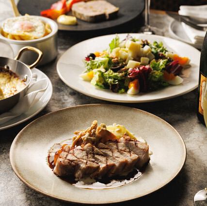 【Dinner】＜フリーフロー付き＞アラカルト5品シェアコース