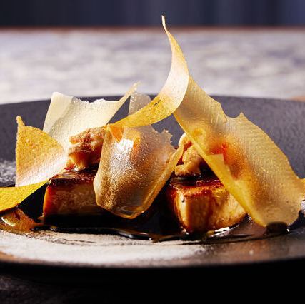 フォアグラのポワレ　ヴェルジュテソース