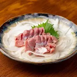 Chicken gizzard sashimi