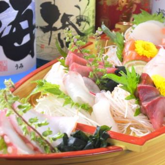 【各種宴會】10道菜+生魚片拼盤×無限暢飲！4000日圓