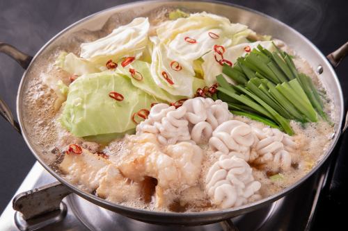 【冬季限定】白子もつ鍋（醤油・味噌）