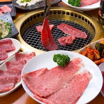 고장 육건 입문 야키니쿠 코스 1인 5,500엔(2시간 음료 무제한 포함)※예약 필요