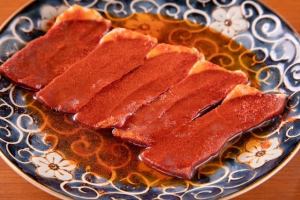 脂付きハツの焼きマリネ