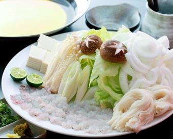 【夏季限定おすすめ鍋】旬の絶品『ハモ鍋コース 』120分飲み放題付