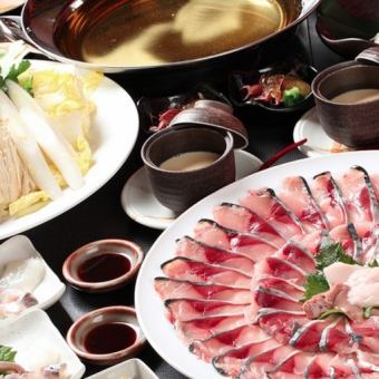[Tai-no-tai specialty] Delicious! ``Shimizu mackerel shabu-shabu course'' using mackerel directly delivered from Kochi, 120 minutes all-you-can-drink included