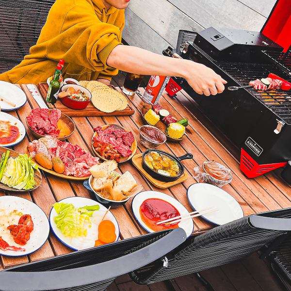 Rooftop Terrace BBQ & Self Taco Course