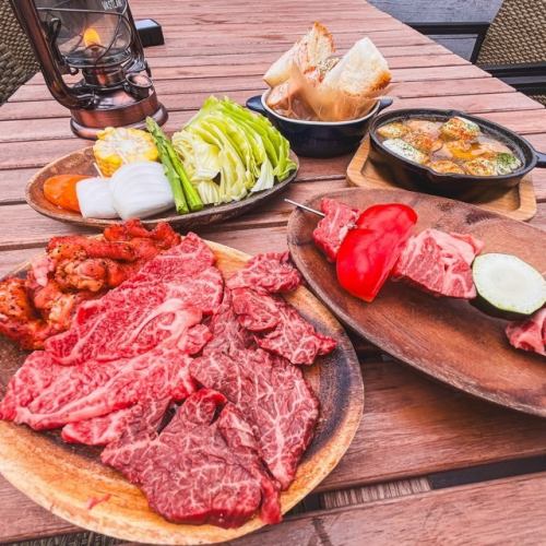 屋上テラスBBQ & セルフタコスコース