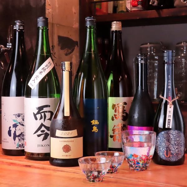 オーナー自らが厳選した三重・奈良の日本酒を中心に約30種類「料理と合う日本酒」