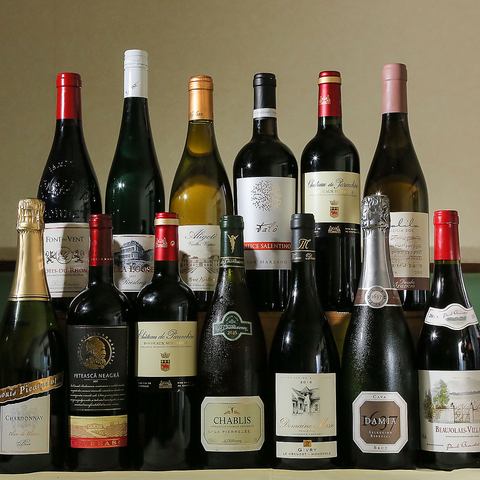 我們有30-40多種葡萄酒！
