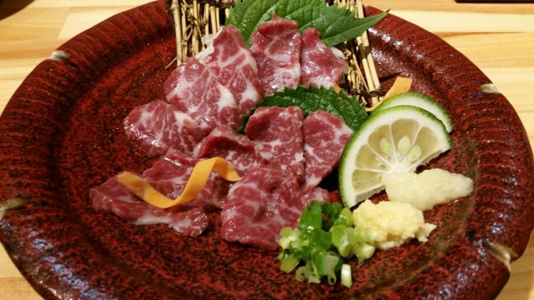 Horse sashimi/marbled meat
