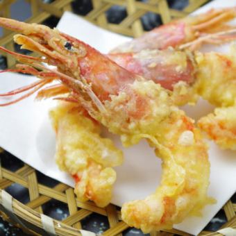 red shrimp tempura