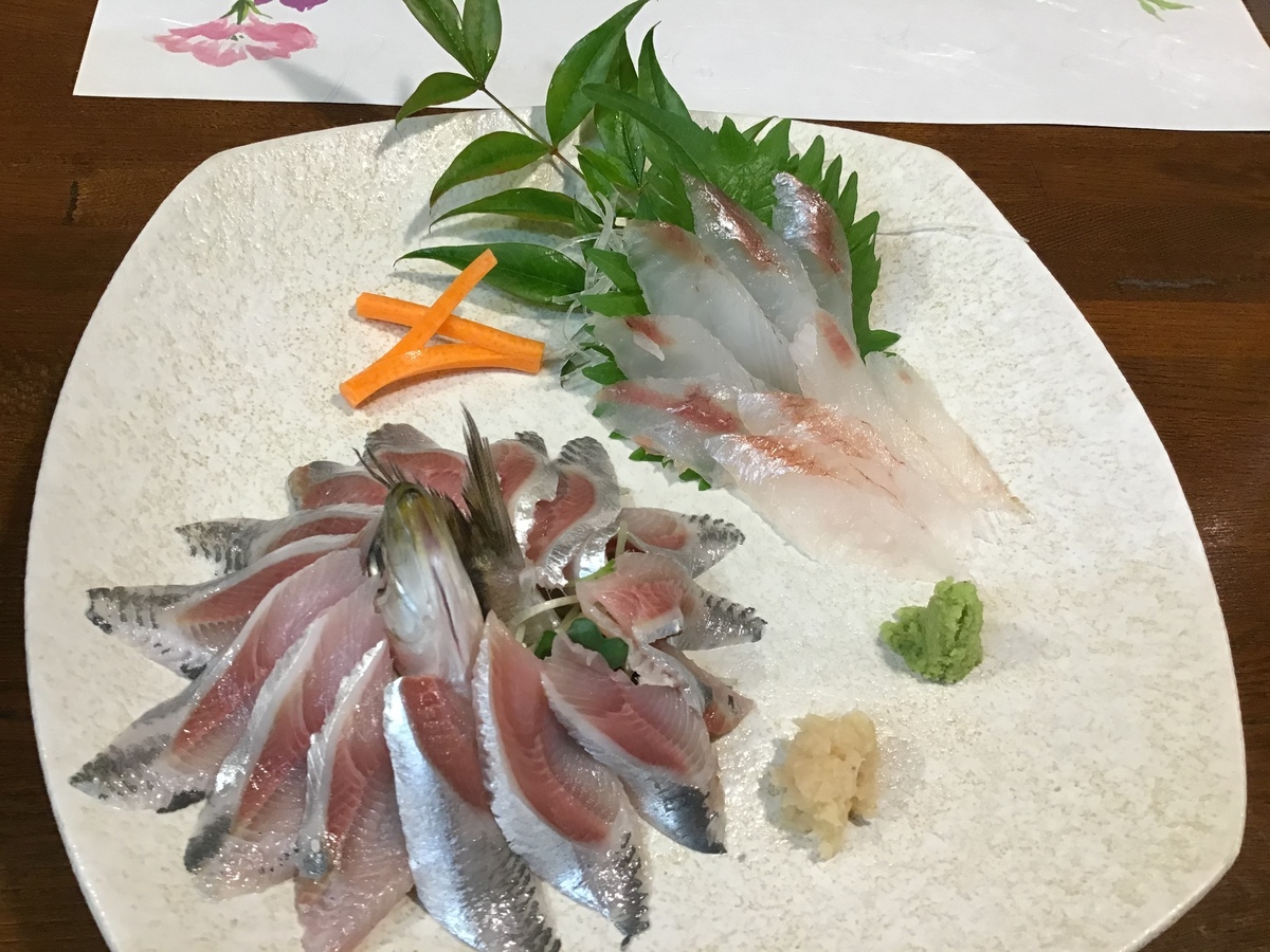 今日のおすすめは長崎県産の赤ヤガラと岸和田のイワシです 旬彩 海石