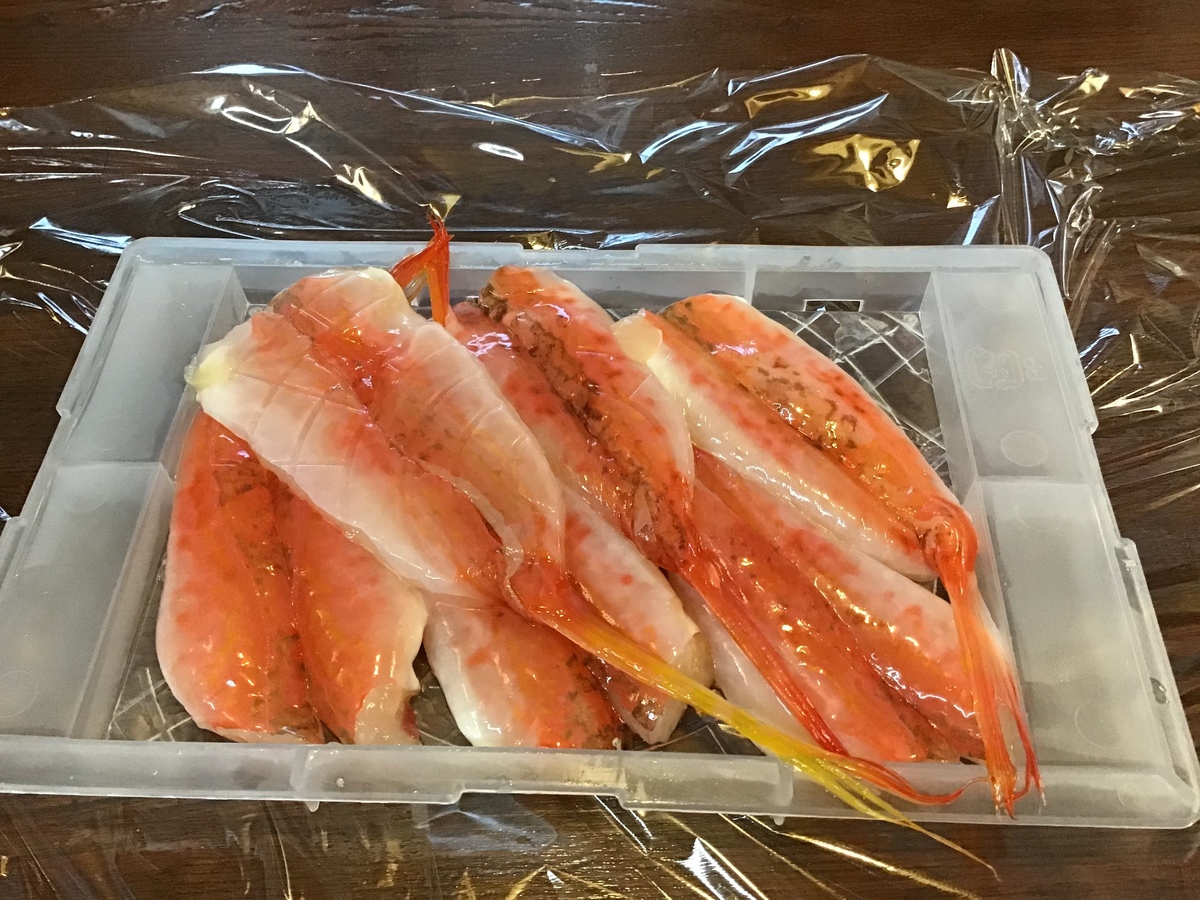 今日のおすすめは愛知県産の赤メゴチです 天ぷらで どうぞ 旬彩 海石