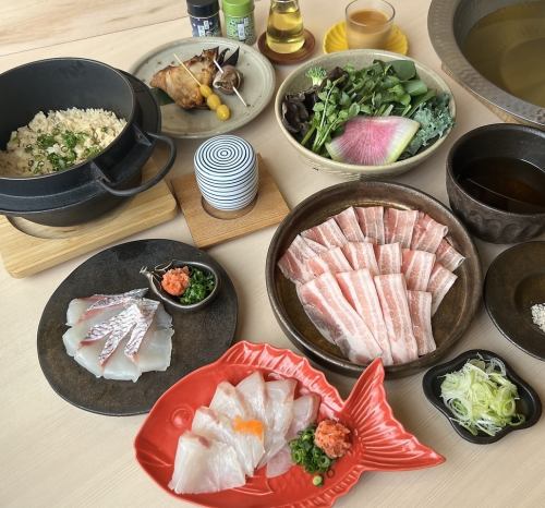 猪肉涮锅&鲷鱼套餐