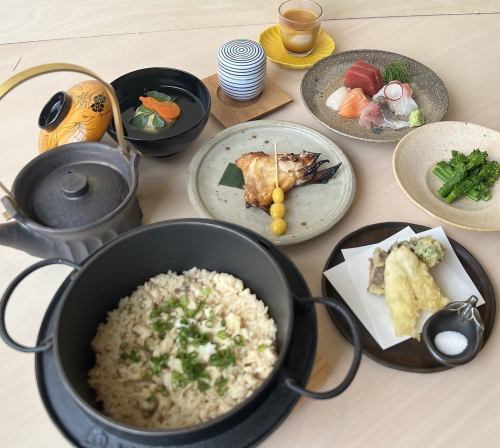 Japanese kaiseki course available for lunch