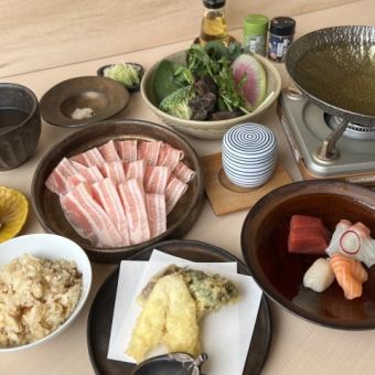 [Lunch] Pork shabu-shabu course (available on the day!)