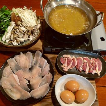 【１２０分飲み放題付き】ももちゃん自慢の鶏しゃぶコース〈全５品〉６６００円(税込)